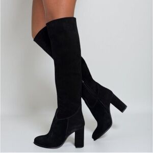 Chic Black Over the Knee Women's Boots